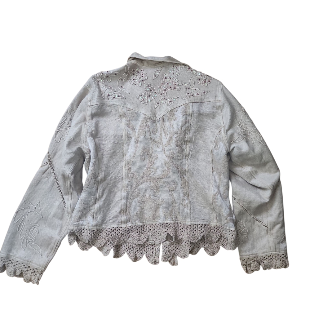 Flashback Couture Embroidered Boho Jacket Size X-… - image 5